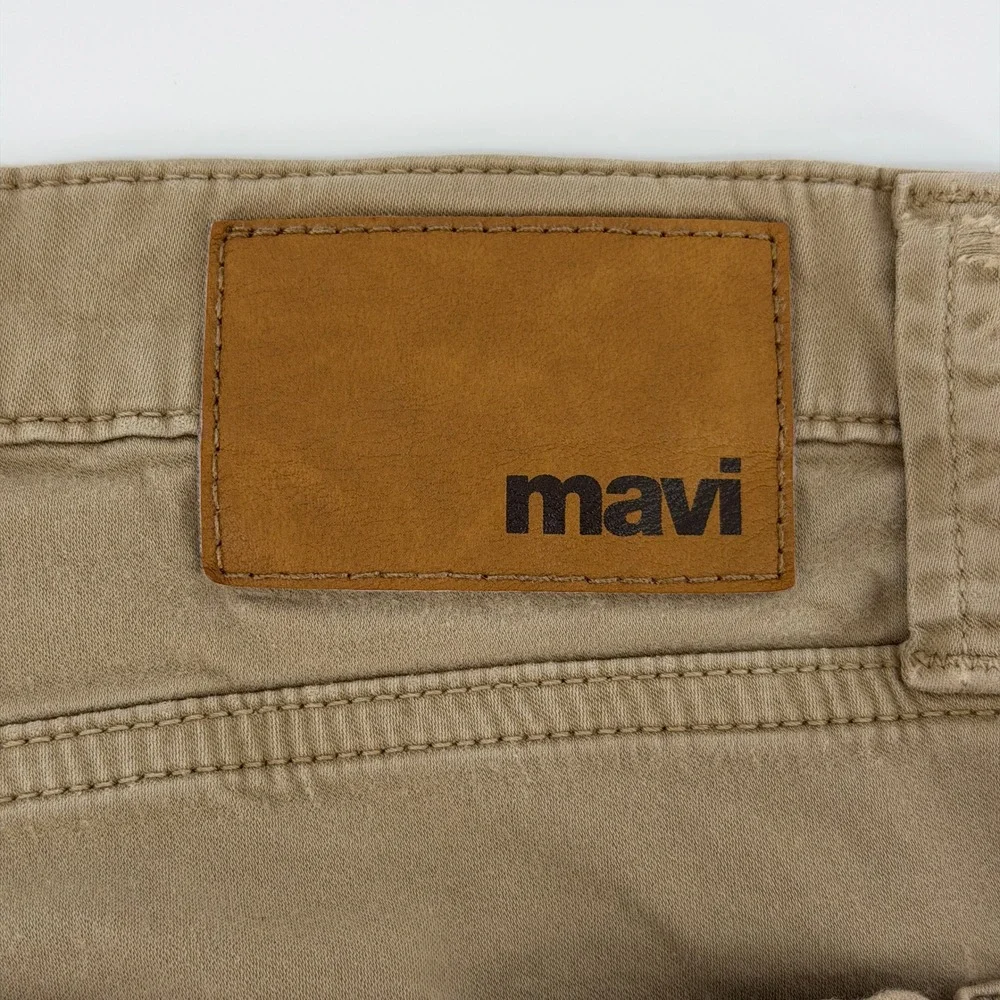 Mavi Zach Straight Leg Pants Mens 35x32 Tan Khaki Cotton Stretch Twill Chino